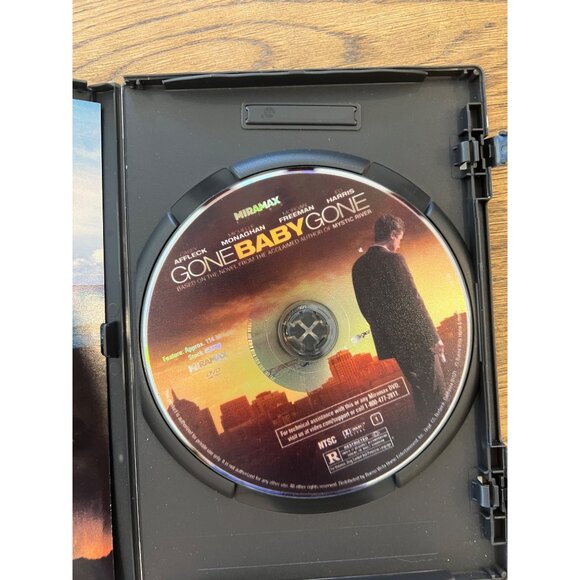 Gone Baby Gone DVD 2008 Extended Edition Casey Affleck Morgan Freeman Pre-Owned - Picture 3 of 4
